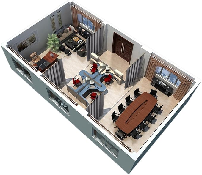 RYB HOME Blackout Room Divider Curtains Privacy Loft Screen Adjustable Ceiling to Floor Curtain & Drapes Partitions for Bedroom Dorm Doorway Bay Window, Wide 100 x Long 84, Grey, 1 Panel - Image 9