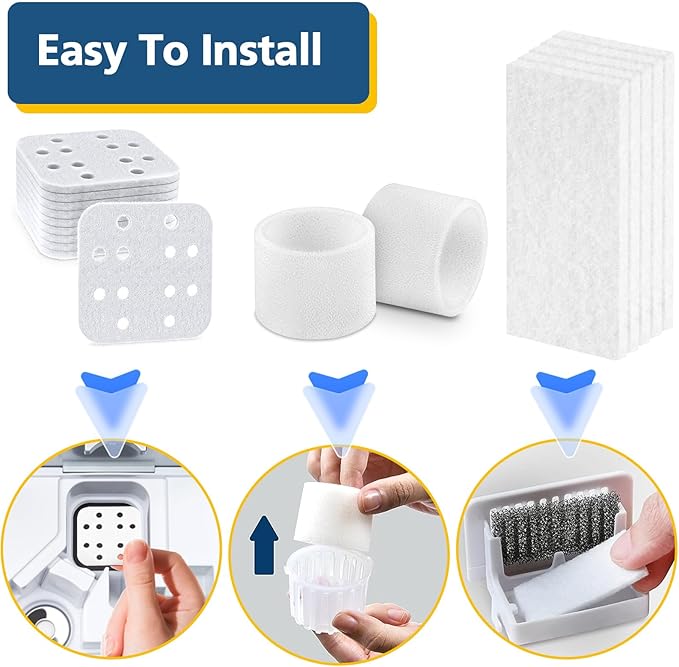 10 Pack Humidifier Replacement Filters, 10 Pack Absorption Pads and 10 Pack Aroma Pads, Compatible with LEVOIT LV600S OasisMist450S Humidifier - Image 4