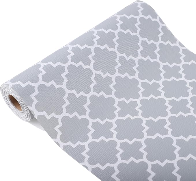 Shelf Liner 11 Inch Wide X 20 Ft Non Adhesive Cabinet Drawer Liner Non Slip Waterproof Pantry Shelves Mat for Refrigerator Closet Cupboard Kitchen Bathroom by GMEPOCH