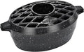 G Good Gain Wood Stove Steamer, Fireplace Humidifier, Cast Iron Humidifier for Stove, Matte Black Finish, Rust Resistant, Lattice Top, 2.5 Quart Capacity, Wood Burning Stove Indoor Decorative. Grey by GGOODGAIN