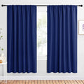 NICETOWN 2 Panels Blackout Curtains, Rod Pocket Window Curtains Room Darkning Drapes for Bedroom/Living Room, Thermal Insulated Solid Draperies for Home Office/Study, 62 by 72-Inch, Royal Blue by NICETOWN