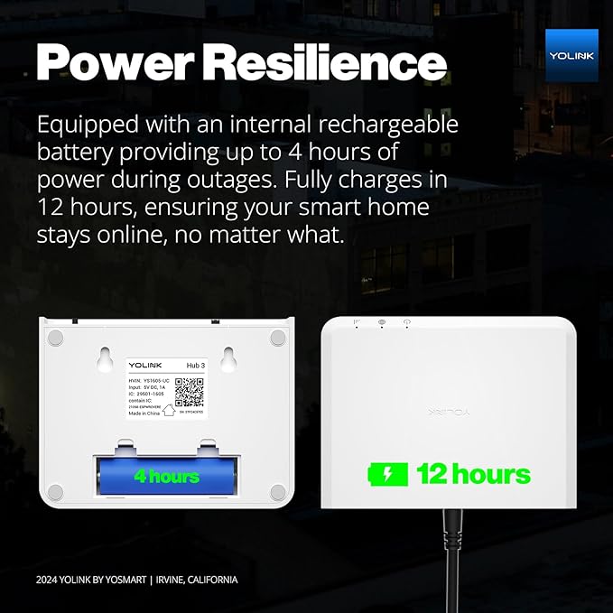 YoLink Smart Home Kit: 4G LTE Cellular Hub & Water Sensor 4-Pack, No Internet Required with a Subscription, SMS, Email & Push Notifications, LoRa Up to 1/4 Mile Range, Alexa, IFTTT, Home Assistant - Image 9