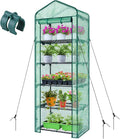 Mini Greenhouse for Indoor Outdoor: Ohuhu Small Plastic Plant Green House 5-Tier Rack Stand Portable Greenhouses with Durable PE Cover for Seedling, Ideal Gardening Gifts for Women Men by Ohuhu