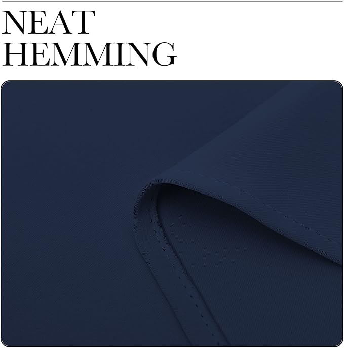NICETOWN Blackout Curtain Panel, Navy Blue, 55 inches Wide by 68 inches Long, 1 PC, Light Blocking Room Darkening Drape/Drapery for Nursery Room, Ring Top - Image 7
