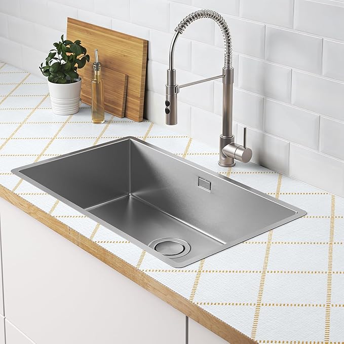 Drawer and Shelf Liner for Kitchen Cabinets Non-Adhesive and Strong Grip Shelf Liner Waterproof Non-Slip Drawer Line Striped Cabinet Liner for Shelves Dressers Easy to Clean 12INX20FT - Image 2