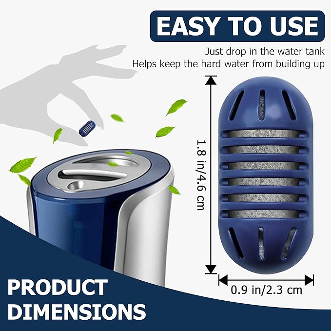 Funmit Demineralization Cartridge Compatible with HoMedics Ultrasonic Humidifiers, Prevents Hard Water Build-Up, Filters Mineral Deposits, Purifies Water, Compared to UHE-HDC4, 10 Pack - Image 2
