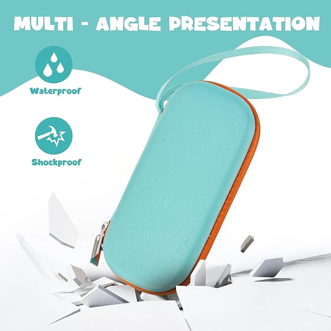 Case Compatible with 3Doodler Start+ Essentials for 3D Pen Set for Kids, Carrying Holder Fit for Printing Pens,Storage Organizer for Printing Filament Refill,Micro-USB Charger (3D-01-Light Blue) - Image 4