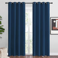 NICETOWN Moroccan Blue Blackout Curtains 86" Long, 55" Wide, 2 Pieces for Office, Dining Room, Guest Room - Sound Reducing, Heat and Cold Block Panels for Modern Decorative by NICETOWN