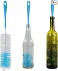 3-Pack Long Bottle Cleaning Brush for Narrow Neck Beer, Wine, Flask, Thermos, Sportwell, Pitcher, Brewing Bottle Cleaner, 16 Inches by ALINK