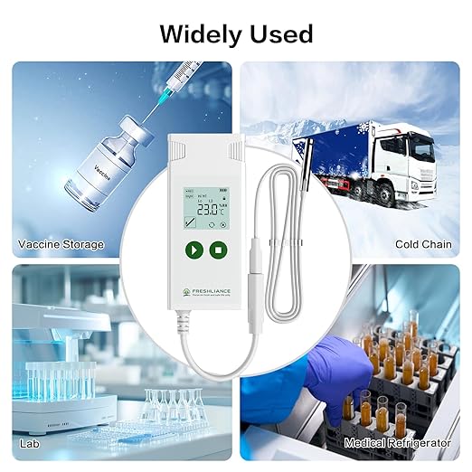 Freshliance Temperature Humidity Data Logger, Reusable Temperature Recorder with High Accuracy External Probe, Configurable USB Temperature Monitor 35000 Points PDF CSV Report, Atlas Log-TH - Image 8