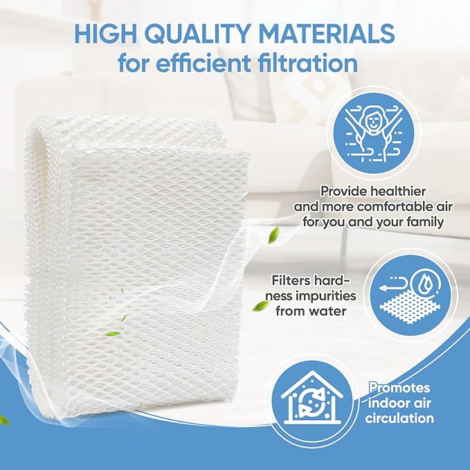 4 Pack MAF1 Humidifier Wicking Filters Compatible with AIRCARE & MoistAIR & Kenmore Essick Air MAF1, Fits humidifier Model Numbers MA0950, MA1200, MA1201, MA09500, MA12000, MA12001, MA12010 - Image 6