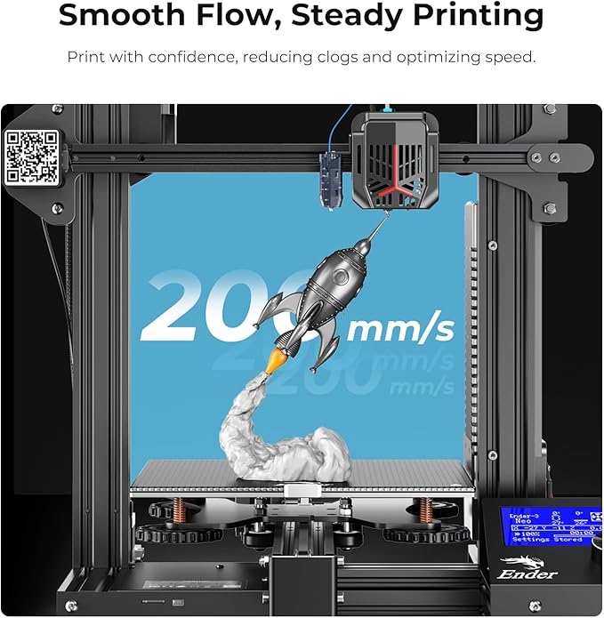 Creality PLA Filament 1.75mm White, 3D Printer Filament 1kg (2.2lbs) Spool, High Toughness & Warp-Free, Dimensional Precision ±0.03mm, Printing Filament for All FDM 3D Printers - Image 4