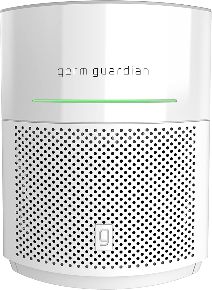 GermGuardian Airsafe+ HEPA Air Purifier for Home, Large Rooms Up To 1043 Sq. Ft. with HEPA Air Filter, UV-C Light & Air Quality Sensor, AC3000W, White - Image 6