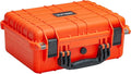 MEIJIA Portable All Weather Waterproof Protective Case,Hard Case,Camera Case With Customized Fit Foam,Fit Use of Drones,Camera,Equipments,Pistols,13.35 x11.63x5.98inches (Orange) by MEIJIA