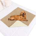 Smiry Waterproof Dog Bed Cover Pet Blanket, Soft Washable Dog Blanket for Furniture Bed Couch Sofa Reversible, Checkered (40"x50", Camel/Beige) by Smiry