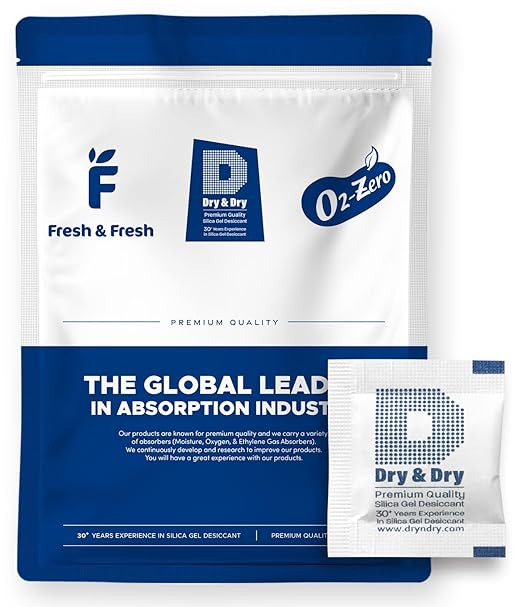 Dry & Dry 1 Gram [500 Packets] Silica Gel Packets Desiccants, Silica Packets - Rechargeable Silica Gel Packs, Desiccants Packets, Silica Gel by DryDry