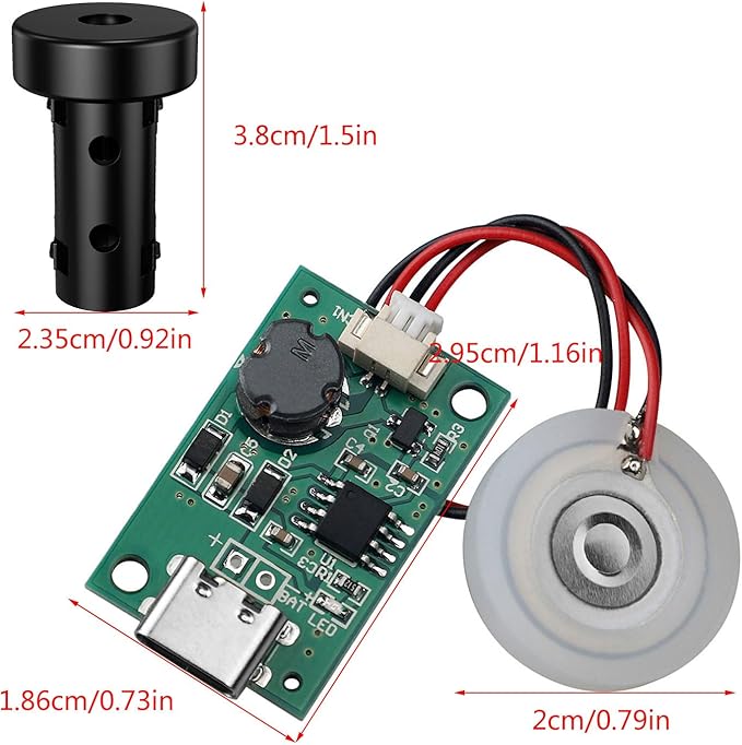 DC5V USB Humidifier Modules Half Circuit Board 108KHz Driver Board Atomiser Humidifier Modules Electronic - Image 7