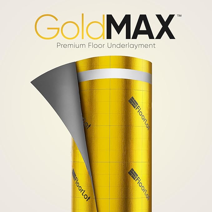 GoldMax Premium Floor Underlayment - 200 sqft Roll - 3mm Thick - with Moisture Barrier - Image 5