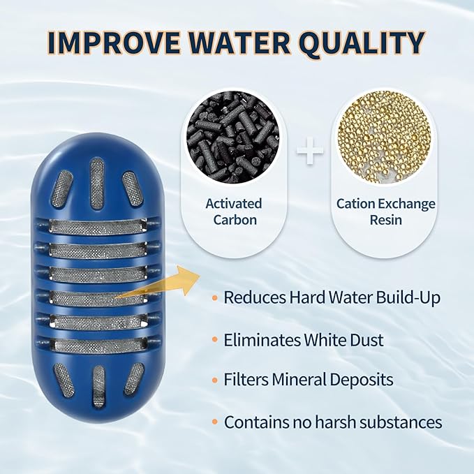 12-Pack Demineralization Cartridge for Humidifier Compatible with Most Humidifiers Replacement for Ultrasonic Humidifier Tank Cleaner Fish | Prevents Hard Water Build-Up | Eliminate White Dust - Image 4