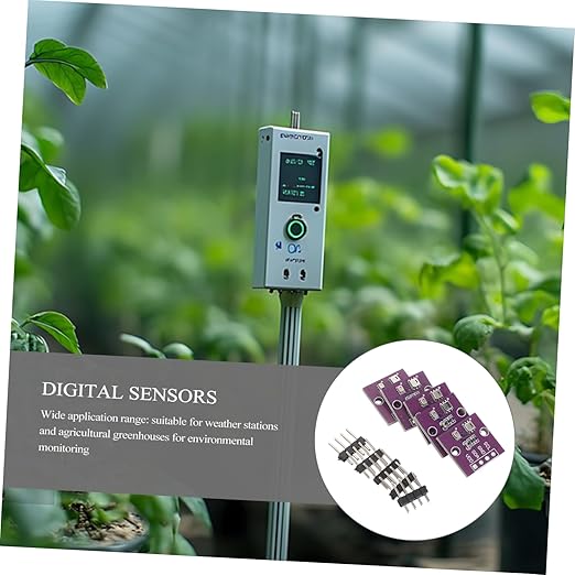 GANAZONO 5pcs Compact Digital and Humidity Sensor Module Atmospheric Pressure for Home and Mobile Device Integration High Precision Measurement for Indoor Environmental Monitoring - Image 5