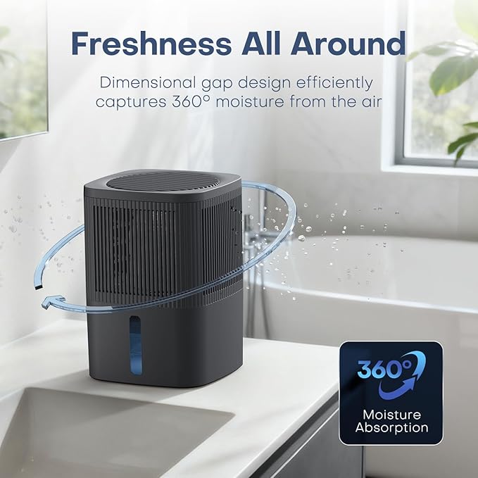 TABYIK Moisture Absorber 1000ml (34OZ) x 2 Pack, Disposable Dehumidifier with Refiil Bags, Portable Dehumidifier for your Bathroom, Closet, RV, Kitchen and Bedroom, 15㎡, No Electricity Required - Image 4