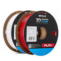 INLAND Micro Center PLA+ 3D Printing Filament 1.75mm - PLA Pro Dimensional Accuracy +/- 0.03 mm - 1kg Cardboard Spool (2.2 lbs) (2 Pack White & True Red, 1.75mm) by INLAND