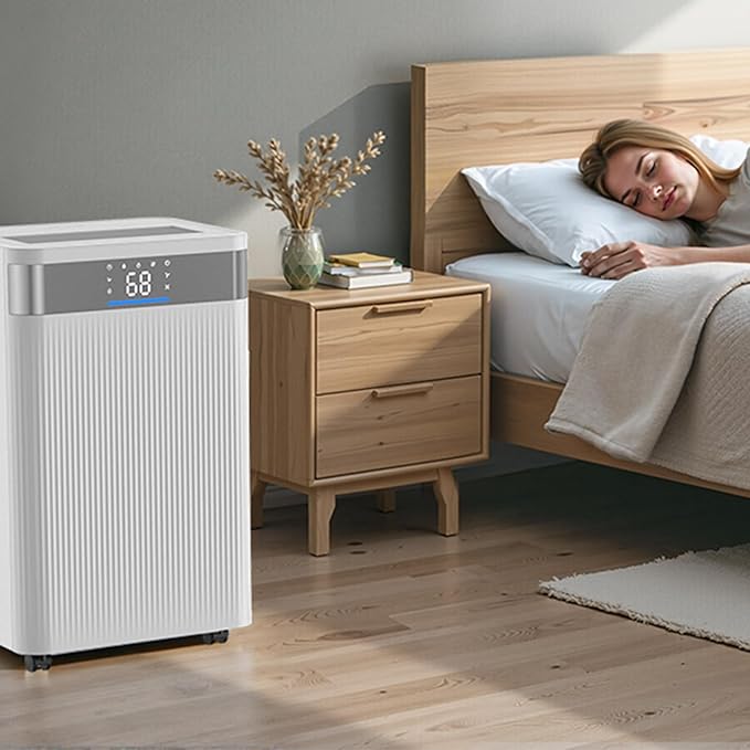 VEVOR 52 Pints Dehumidifier for Home & Basement, 4000 Sq.Ft Large Coverage, Drain Hose for Commercial & Industrial Use, Smart Humidity Control, Low Noise for Warehouses, Bathroom, Bedrooms & Storage - Image 8