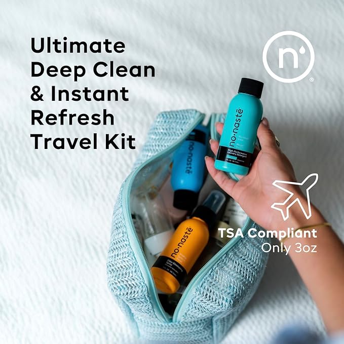 Nonaste Mini Travel Fresh Kit (3 Oz, Pack of 3) – TSA Approved Odor Eliminating Spray & Laundry Detergent Set Zen Fresh + Pure Clean – On-the-Go Odor Control for Travel, Gym & Outdoor Activities - Image 2