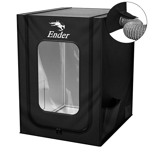 Creality Official 3D Printer Enclosure with Fan Interface, 550 * 650 * 750mm Fireproof Dustproof Constant Temperature Protective Cover for Creality Hi/Ender 3 V3/3 V3 SE/3 V3 KE/Ender 3 S1/3 S1 Pro by Creality