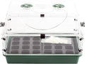 EarlyGrow Domed Propagator with 1 Height Extender, Seedling Trays, and Locking Clip Set, Green, Medium (97008) by EarlyGrow