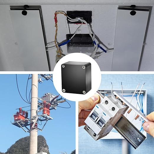 6PCS Electronic Project Box,IP65 Waterproof Dustproof ABS Plastic Junction Box- Indoor and Outdoor Electronics Cable Electrical Project Boxes 2.55x2.28x1.37 inch - Image 6
