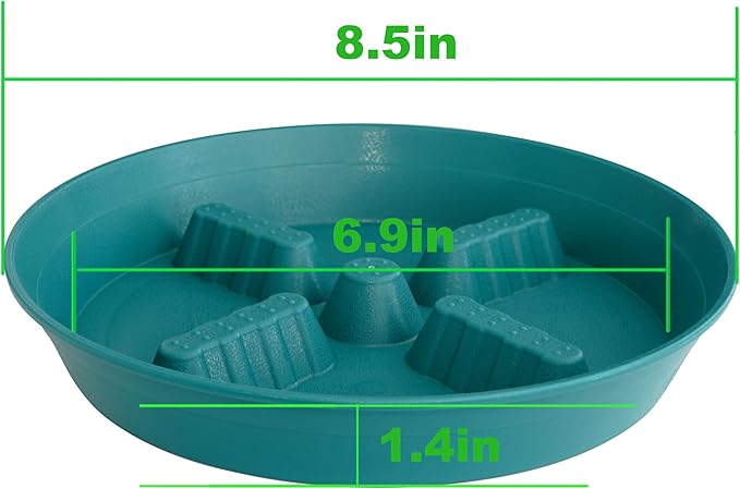 4 Pack Plant Saucer 8 inch, 10 12 14 17 inch, Plant Stand Plastic Plant Saucers for Indoors Outdoor, Heavy Duty Flower Planter Drip Trays for Pots, Pot Saucers for Plants, Grow Bags Saucers - Image 2