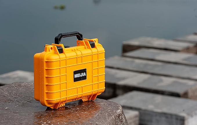 MEIJIA Portable All Weather Waterproof Protective Hard Case, Small Camera Case,Dry Case with Customizable Foam,Fit Use of Drones, Camera,Equipments, 11.65 ”x8.35”x3.78” - Image 6