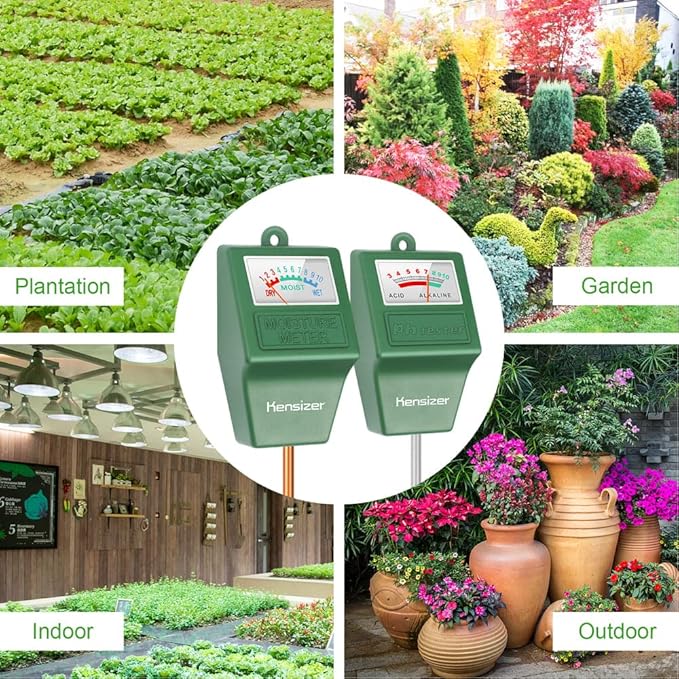 Kensizer Soil Tester, Soil Moisture/pH Meter, Gardening Farm Lawn Test Kit Tool, Digital Plant Probe, Water Hydrometer for Indoor Outdoor, No Battery Required - Image 7