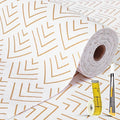 Shelf Liner for Kitchen Cabinets Non Adhesive Drawer Liner Gold Arrow Non-Slip Thickened Shelf Liner Paper Strong Easy to Clean for Tool Box Refrigerator with Knife and Tape Measure 12 inche x 30 feet by Kimhan