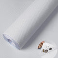 WochiTV Adhesive Shelf Liner 11.8 X 240 Inches Peel and Stick Kitchen Liner for Cabinets, Drawers Removable Protector Mat Waterproof Contact Covering for Dresser Pantry Countertops Shelves, White by WochiTV