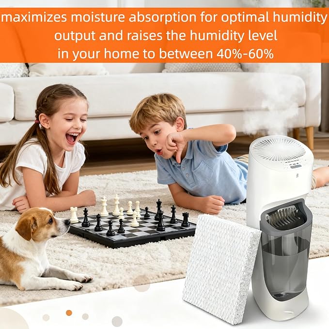 2-PACK Humidifier Replacement Filter T for Honeywell HEV615 and HEV620 Humidifier Wicks,Compatible with Part # HFT600 - Image 8