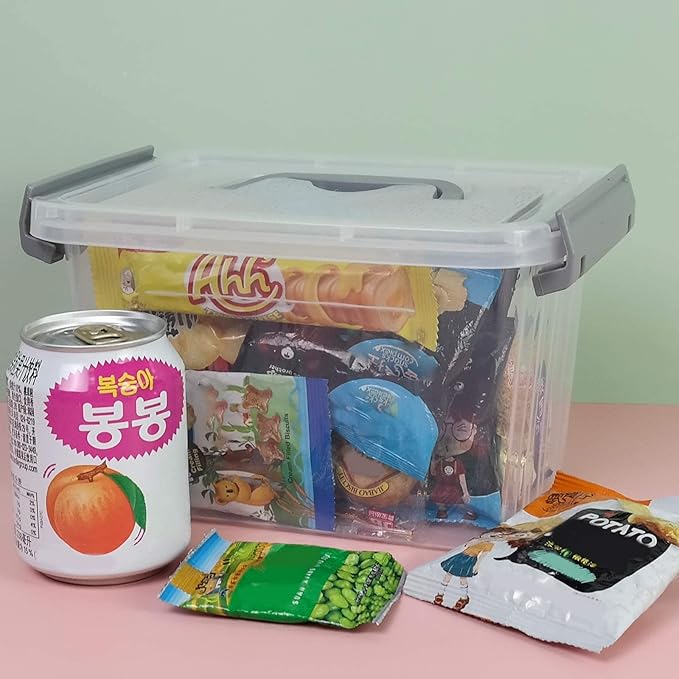 3 L Small Storage Bins, Clear Storage Box with Lid, 6 Pack - Image 6