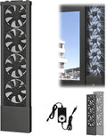 Vertical Window Exhaust Fan for Sliding Windows-Easy Tool-Free Installation, Adjustable Speed with Reversible Airflow, Slim Design for Bedroom Kitchen Office, Alternative to AC Fan and Household Fans by Unknown