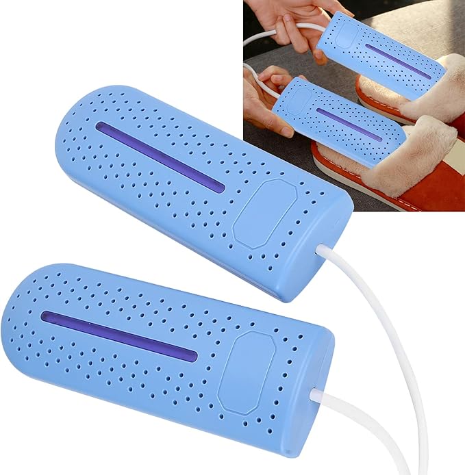 Shoe Dryer, Electric Fast Dry Boot Drying Cycle Constant Temperature Heating-Us For Plug 110-240V(Blue) - Image 6