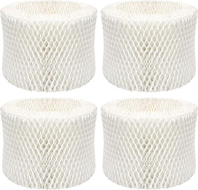 Funmit Humidifier Filters Replacement for Honeywell Humidifier Filter HAC-504 HAC-504AW and Honeywell Filter A, Replacement for Honeywell HCM-350 HCM-500 HCM600 Cool Mist Humidifiers, 4 Pack, White by Funmit