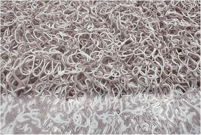 Non Slip with Suction Cups Loofah Bathmat 27"x15" & 29.5"X16.9", PVC Loofah Bathroom Mats, Loofah Mats for Shower and Bathroom, Quick Drying, (BA-82062/MAVWHI 29.5"X16.9") - Image 3