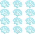 PATIKIL 12 Pcs Non Slip Bathtub Stickers, Anti Slip Shower Stickers Bathroom Shower Floor Decals Sea Shell Shape Cute Treads Tubs, Blue by PATIKIL