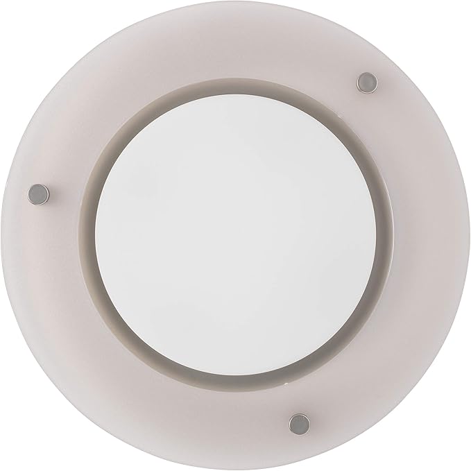 Homewerks 7117-02-HW Bathroom Fan Integrated LED Light Ceiling Mount Exhaust Ventilation 1.5 Sones 80 CFM, Frosted - Image 3