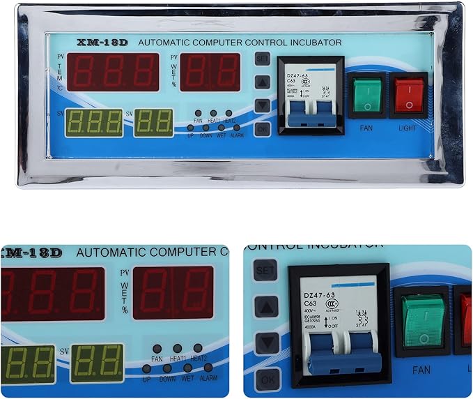 110V Egg Incubator Controller, XM-18D Digital Automatic Temperature Humidity Control Thermostat with Sensor Probe for Homebrew Incubator Greenhouse - Image 7