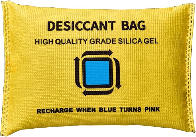 200g Dehumidifier Bag Silica Gel Car Dehumidifier Microwave Fast Reactivated Desiccant Packs for Storage Large Moisture Absorbers for Gun Safe Closet Basement Garage 100% Leakproof Reusable（1 pack） by IIYL