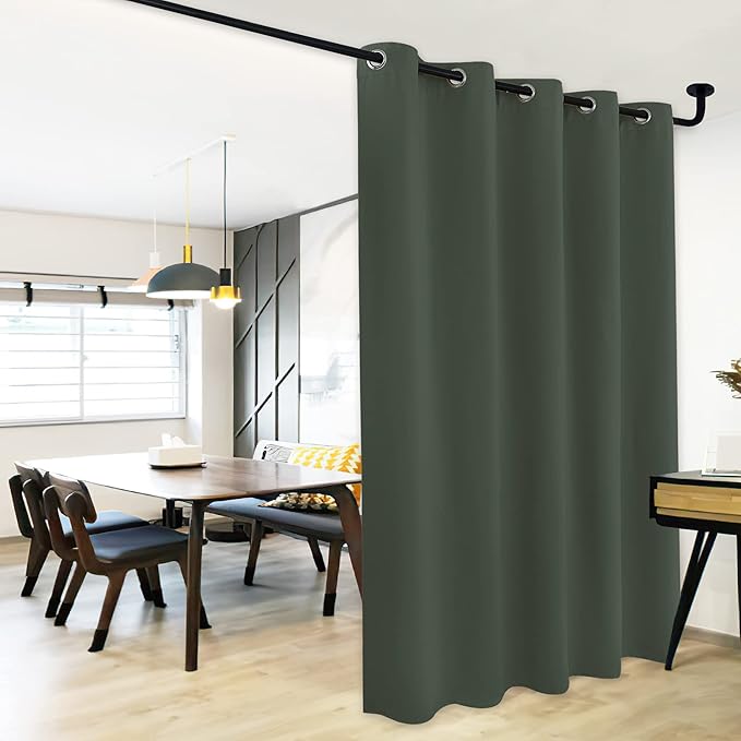 NICETOWN Dark Mallard Bedroom Blackout Curtain Panel, 1 Panel, 70 x 84 inch, Privacy Window Thermal Insulated Blackout Drape/Drapery for Loft, Guestroom by NICETOWN
