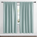NICETOWN Blackout Curtain Panels Window Draperies - (Aqua Blue Color) 70x72 inch, 2 Pieces, Insulating Room Darkening Blackout Drapes for Bedroom by NICETOWN