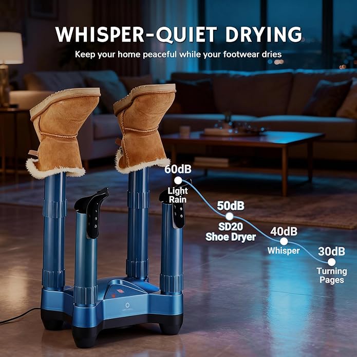 AIRTHEREAL SD20 Boot Dryer, Shoe Warmer with Ozone Deodorization Heat Blower - Image 6