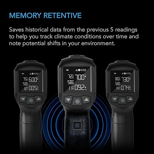 AC Infinity VPD Thermometer, Handheld Environmental Monitor, Captures Leaf VPD and Temperature, Calibrates Smart Controllers, Precision Infrared Range for Plants, Grow Tents, Greenhouses, Terrariums - Image 5